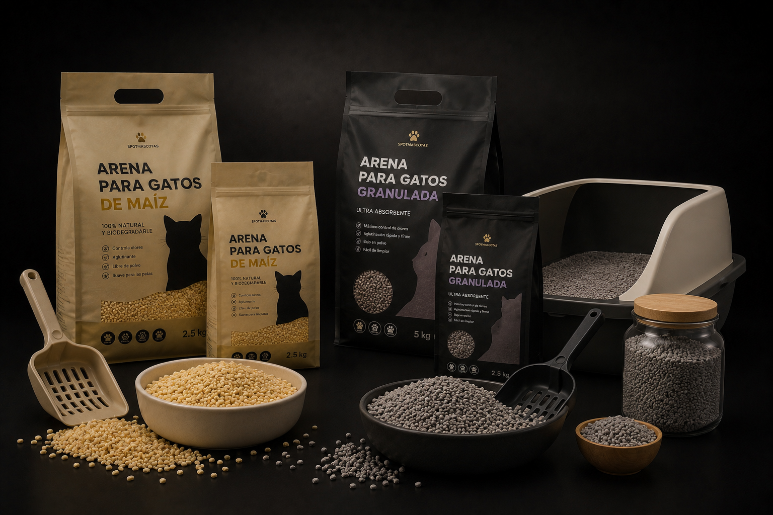 Arena para gatos