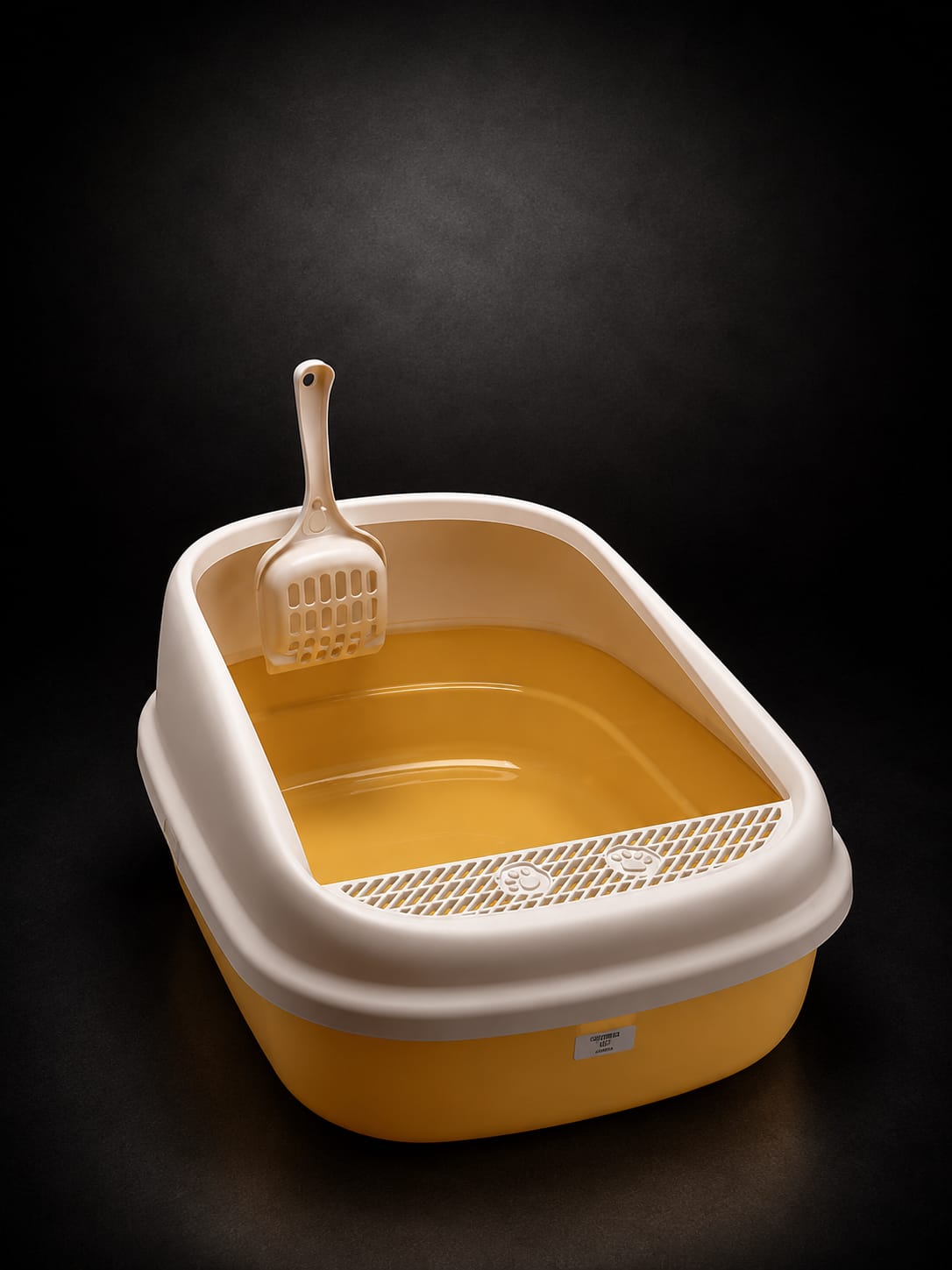 Arenero Abierto para Gatos con Rejilla Atrapa Arena | Caja Sanitaria Premium | SPOTMASCOTAS