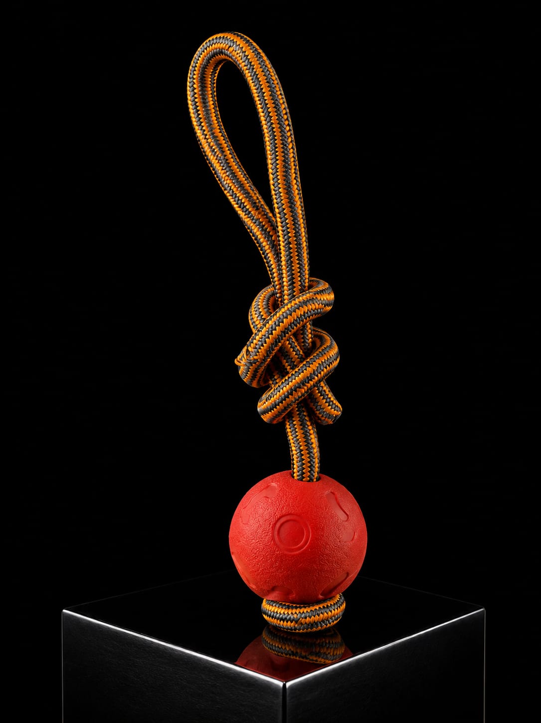 Juguete Mordedor con Pelota y Cuerda para Perros | Resistente para Entrenamiento y Juego | SPOTMASCOTAS