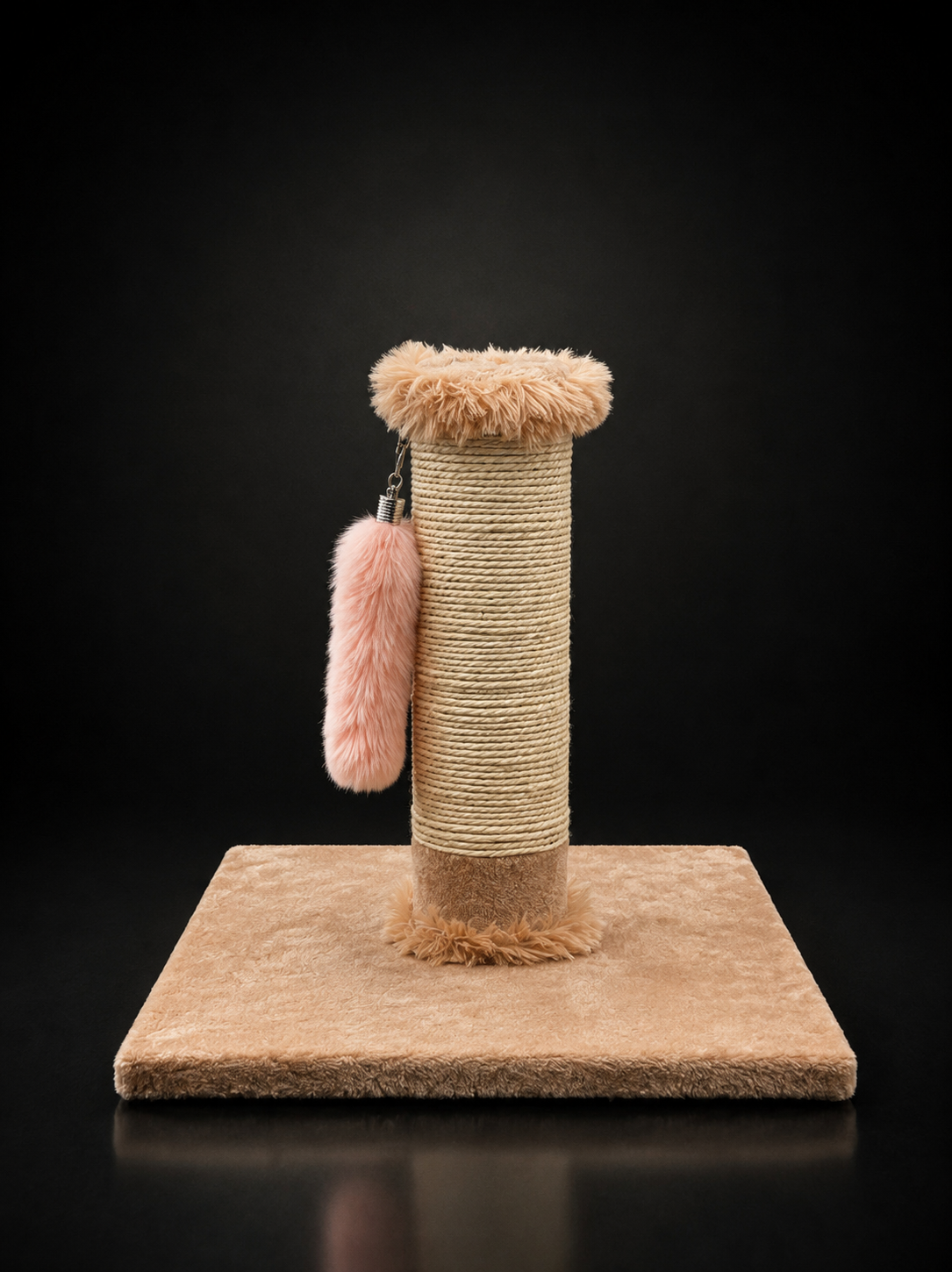 Poste Rascador para Gatos con Juguete Colgante | Rascador de Sisal Premium | SPOTMASCOTAS