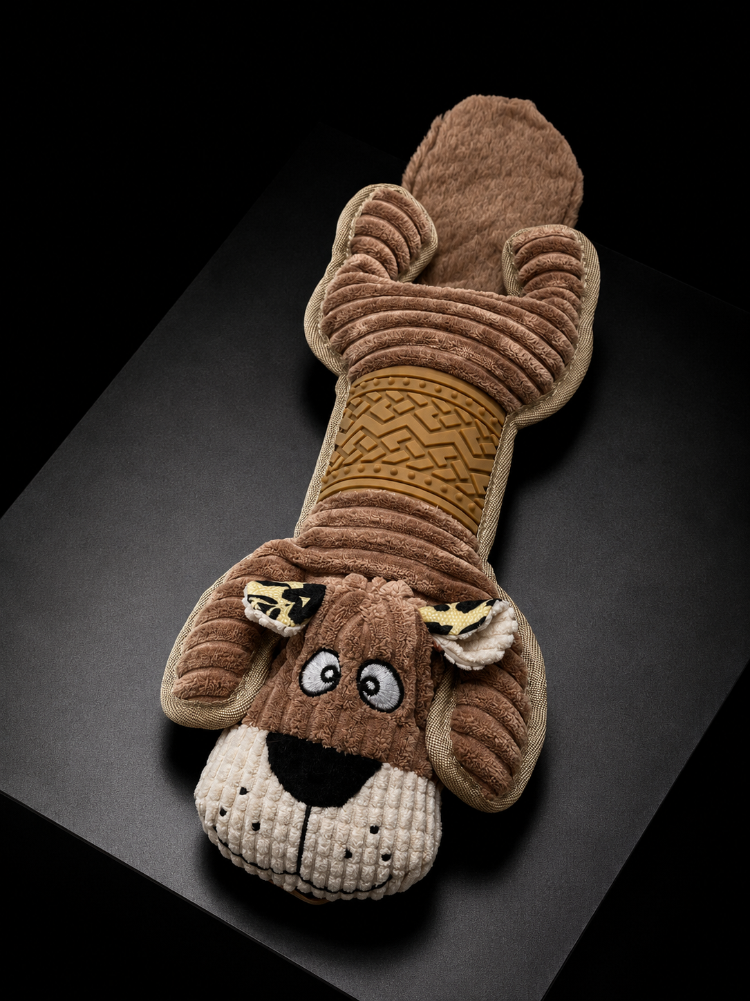 Juguete Mordedor de Felpa con Caucho para Perros | Peluche Resistente con Sonido | SPOTMASCOTAS