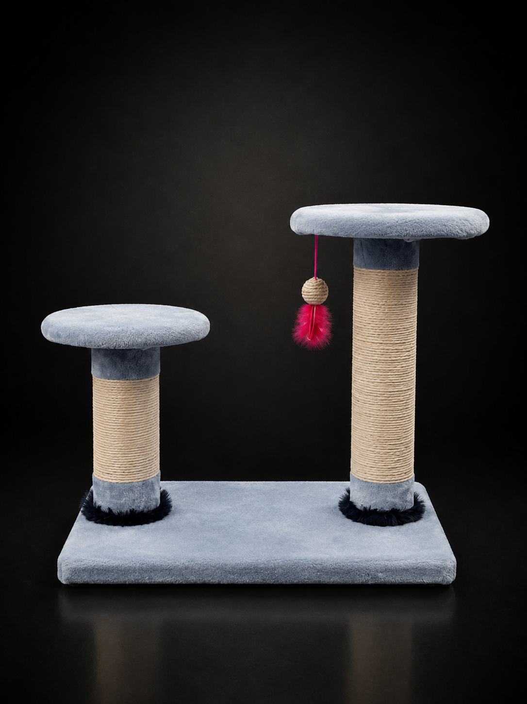 Gimnasio Rascador para Gatos con Doble Plataforma | Poste de Sisal Premium | SPOTMASCOTAS